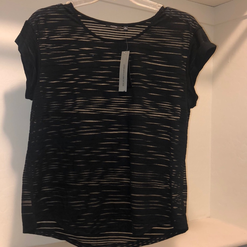 SeeThrough Black Tee